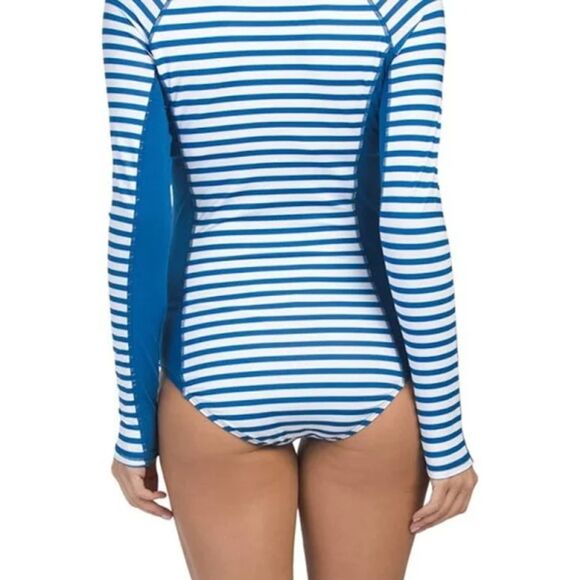 Cabana Life One Piece UPF 50+ Long Sleeve Swimsuit Size XLarge NWT - Picture 2 of 5